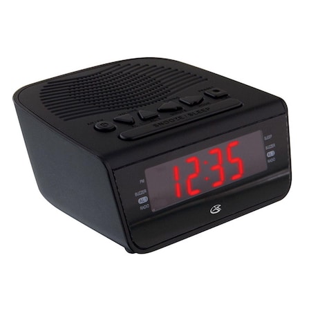 Gpx GPX 5.12 in. Black AM/FM Clock Radio Digital Plug-In C224B